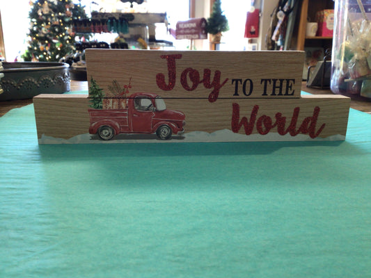 Xmas stand sign Joy To The World