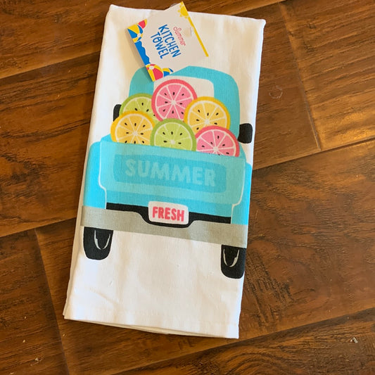 Summer Truck Tea Towel