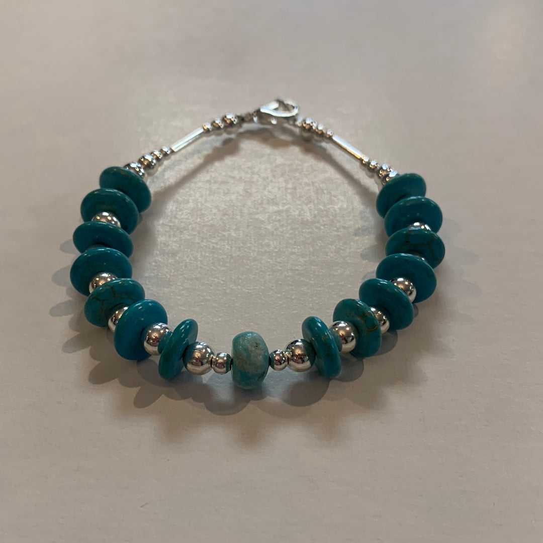 SS Large Stone Bracelet