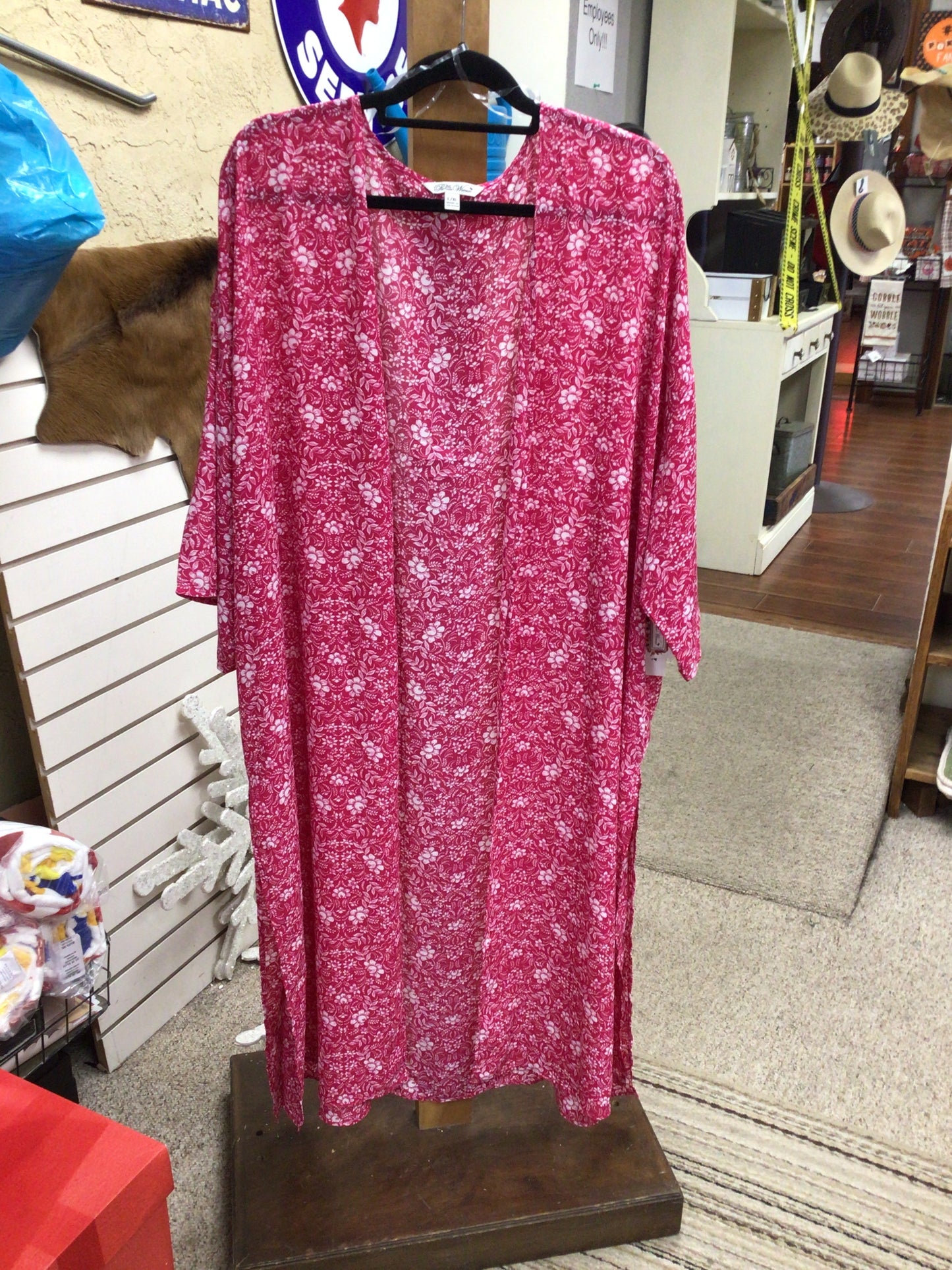 Pw long sleeve duster