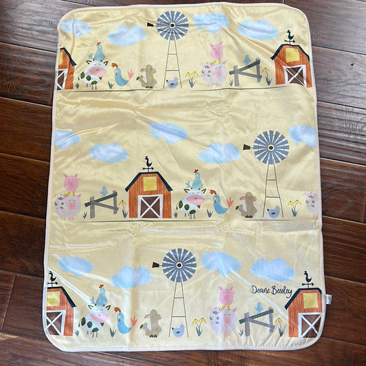 Farmyard Friends Fleece Throw