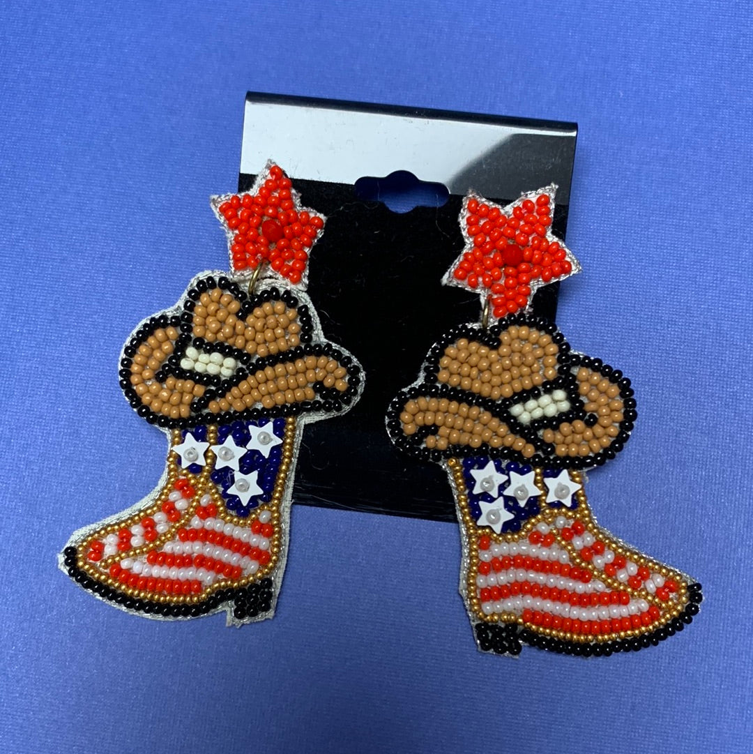 Large Beaded Earrings
