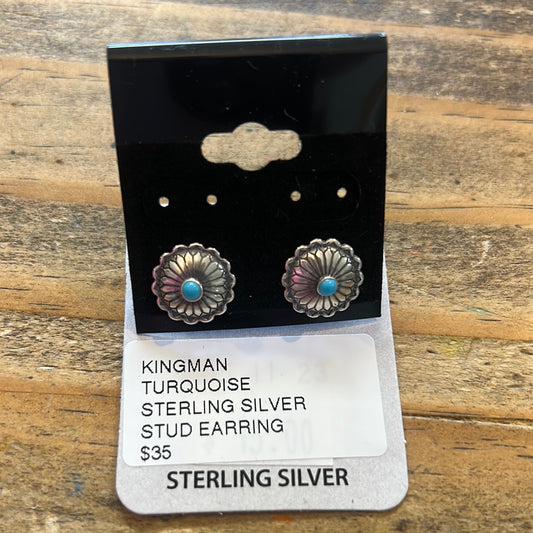 SS Circle Small Stone Stud ER