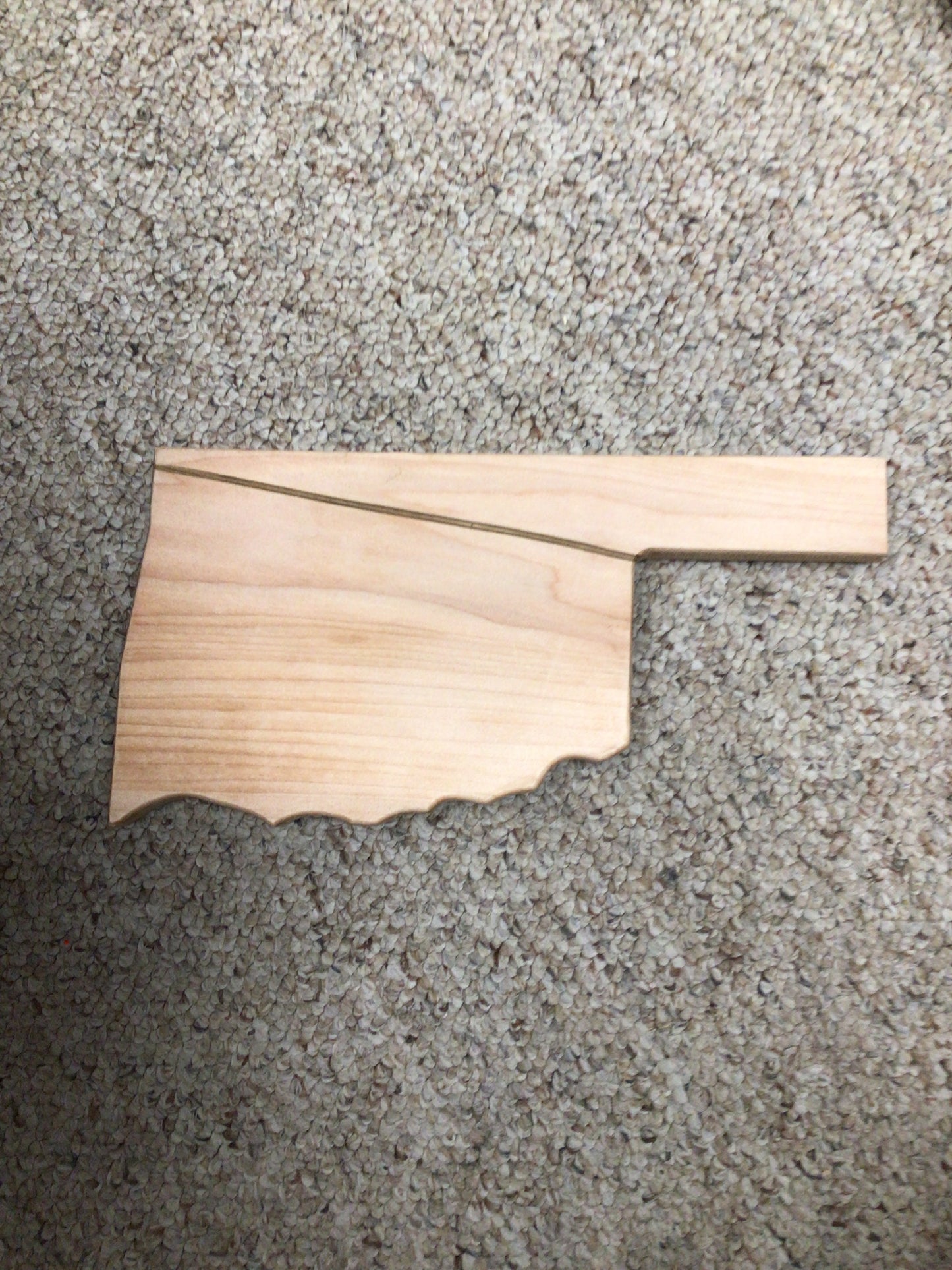 Small Oklahoma wood cutting board
