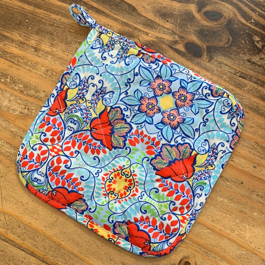 Blue Paisley Hot Pad