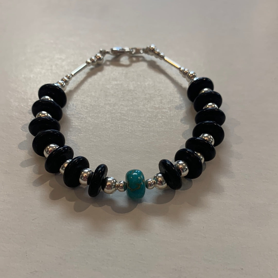 SS Large Stone Bracelet