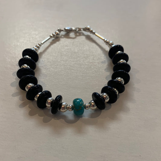 SS Large Stone Bracelet