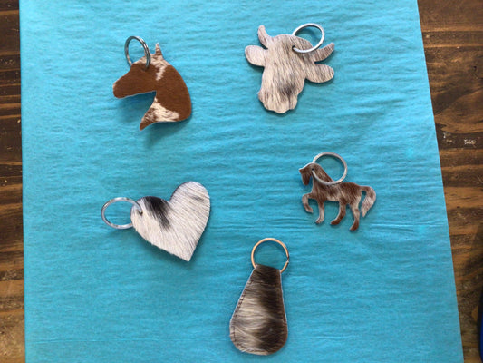 Cowhide Key Chains