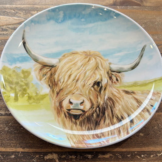 8.5” Highland Cow Plate