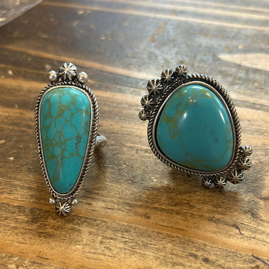 Large Turquoise Stone Ring