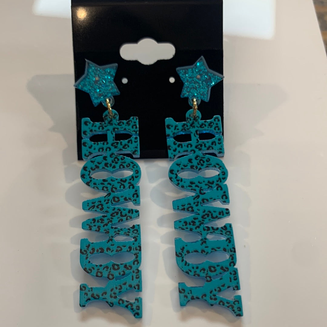 Country Acrylic Popart Earrings