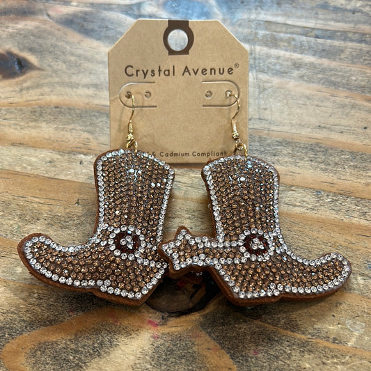 Puffy Cowboy Boot Earring