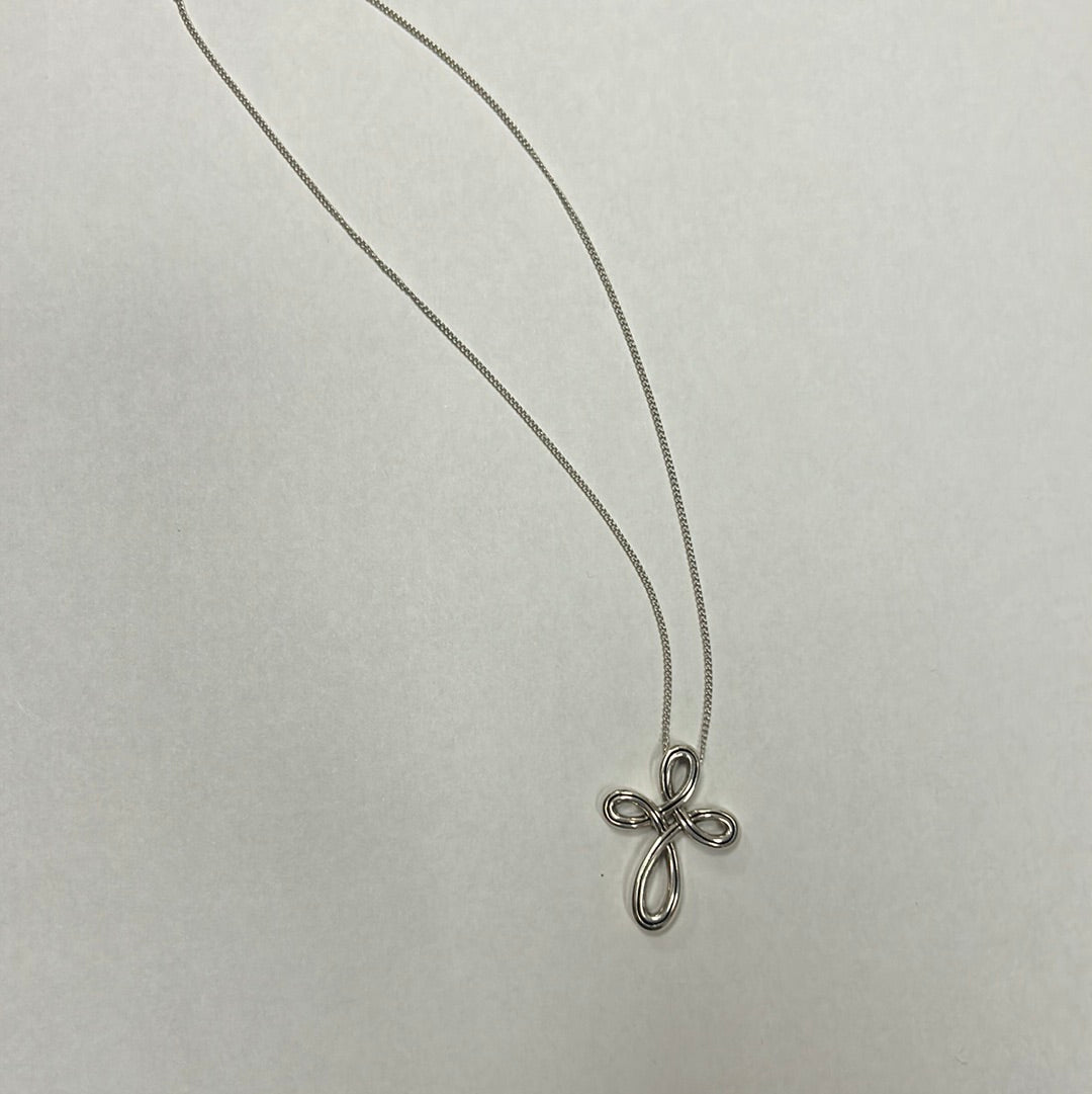 Interlock Petite Cross Necklace