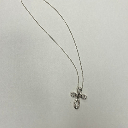 Interlock Petite Cross Necklace