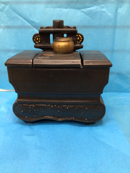 Antique cookie jar black