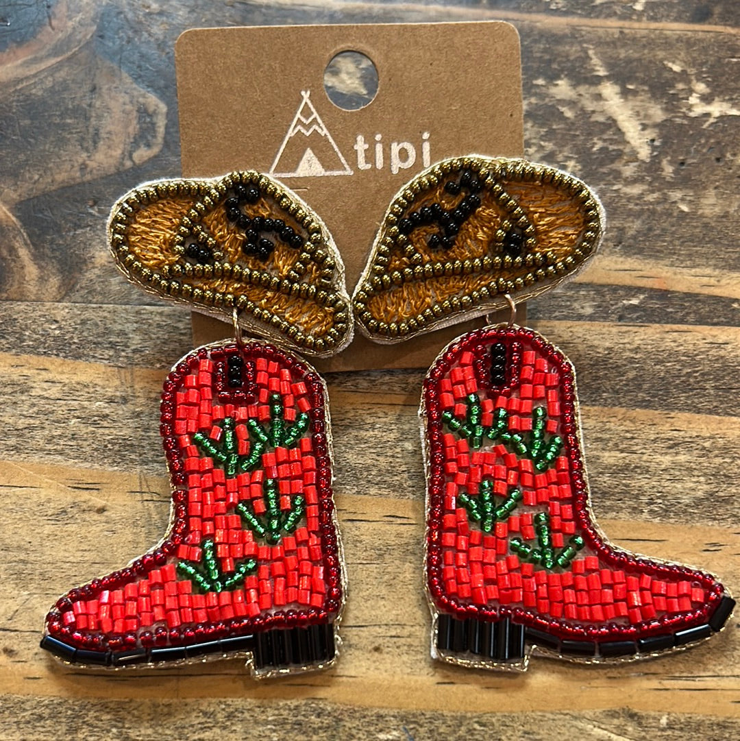 Large Beaded Earrings