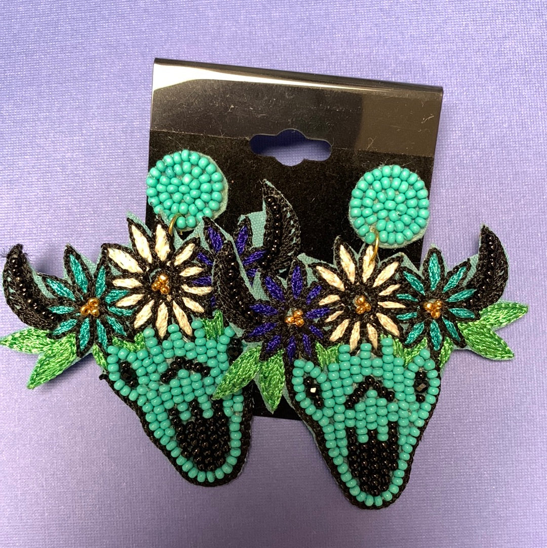 Large Beaded Earrings