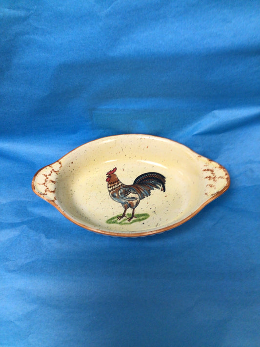 Rooster casserole dish small