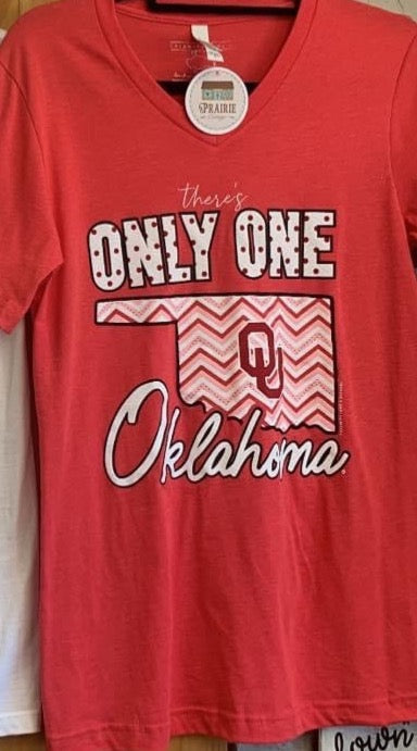 CJ There's Only One Oklahoma V-Neck