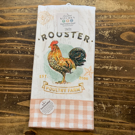 Local Market Red Rooster Dual Purpose Towel