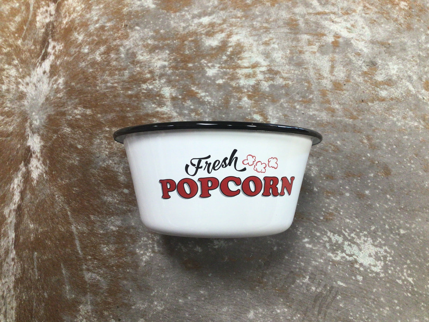 Enamelware Popcorn Bowl