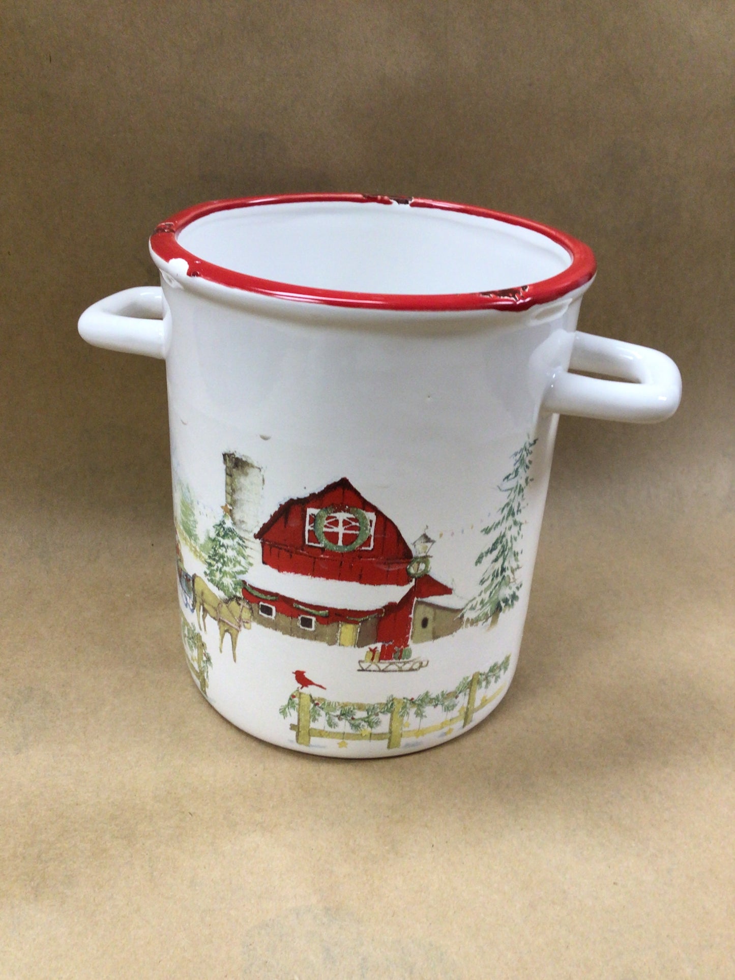 Winter Farmhouse Large Canister