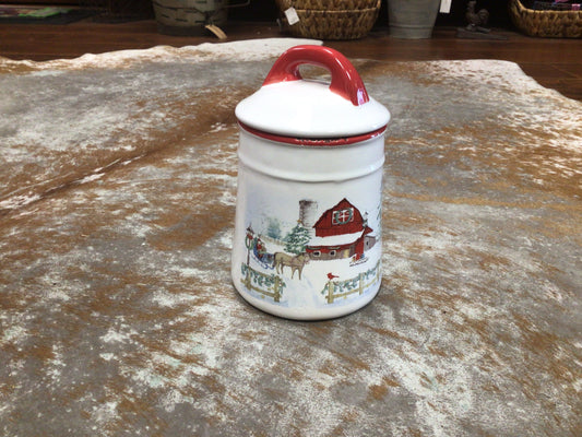 Winter Farmhouse Canister