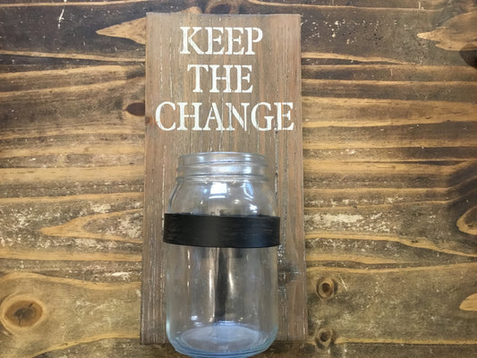 Keep The Change Coin Jar