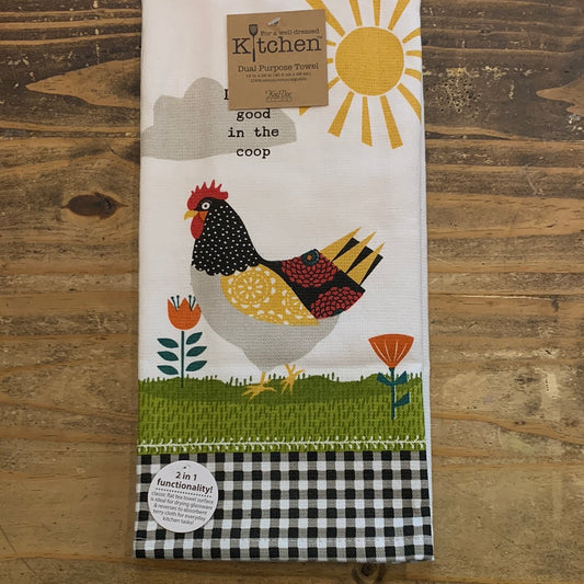 Farm Charm Chicken Dual Purpose Towel