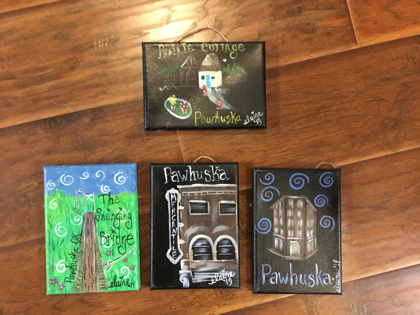 Small Pawhuska Hand Painted Canvas