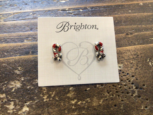 X-Mas Candycane Mini Post Earring