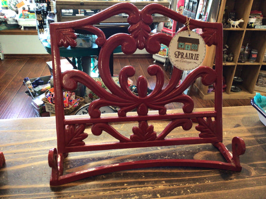 Red Cookbook Holder