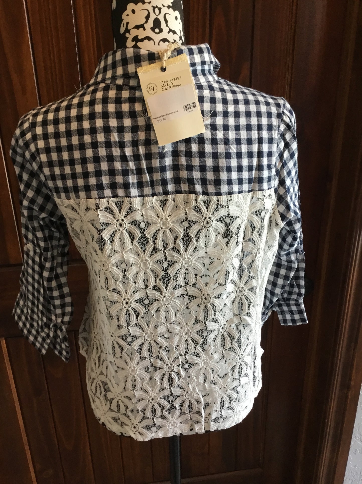 Patricia’s Navy Blue w/ Crochet
