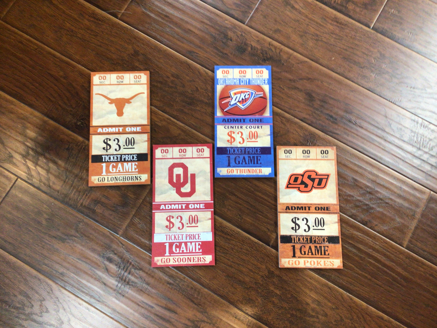 Ticket Wood Sign