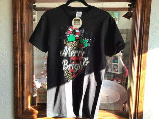 Merry & Bright Candy Cane T-Shirt