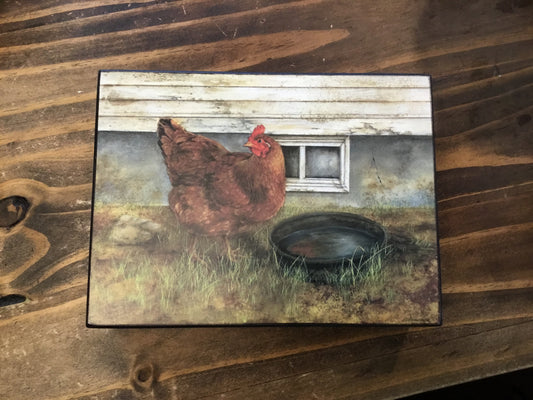 Hen Block Canvas