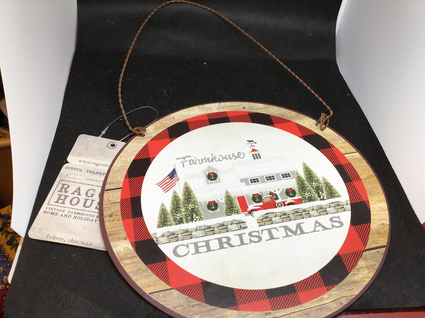 Large Farmhouse Christmas Ornament
