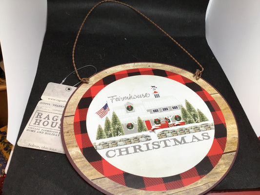 Large Farmhouse Christmas Ornament