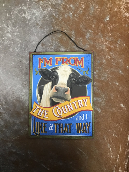 Country Assorted Metal Signs