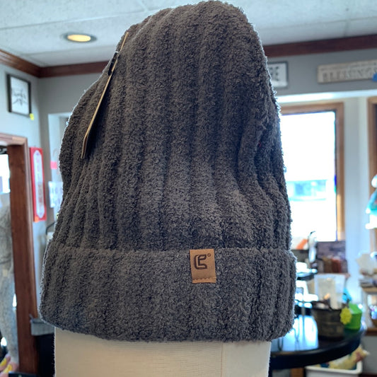 Comfyluxe Solid Ribbed Beanie