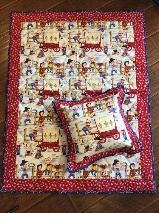 Martha’s Task Pillow and Blanket Set