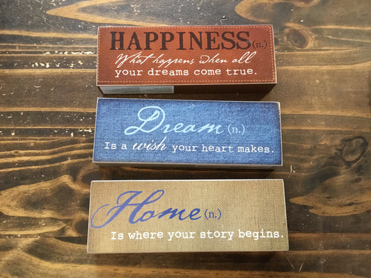 Assorted Desk Blocks