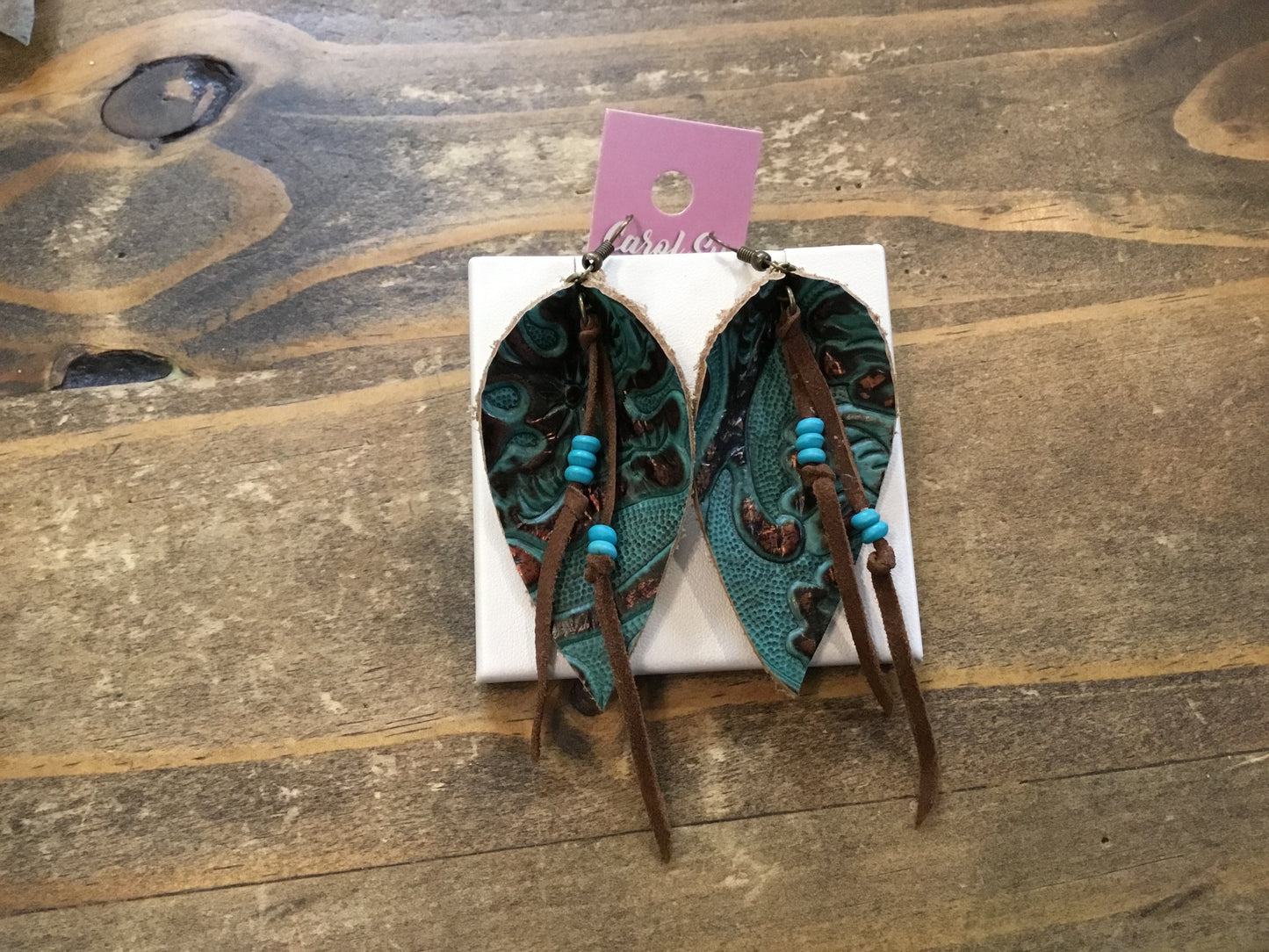 Carol Su Asstd. Handmade Leather Earrings