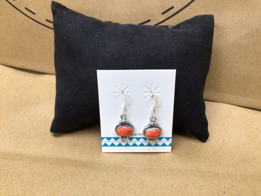 SS Orange Stone Dangle ER