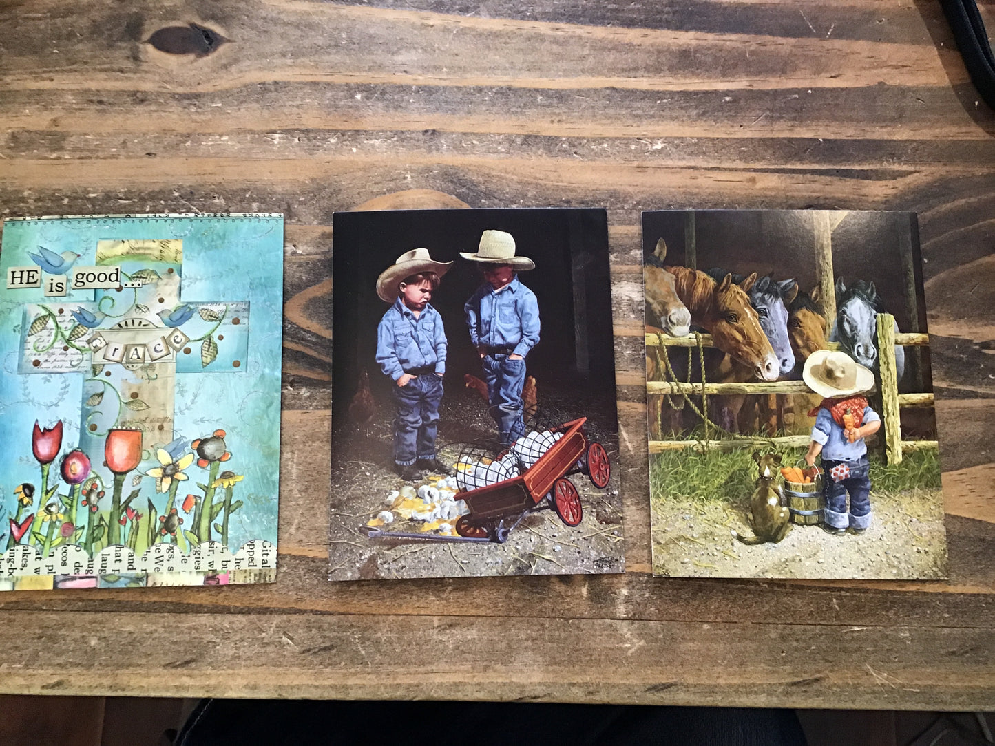 Leaning Tree Blank Cards