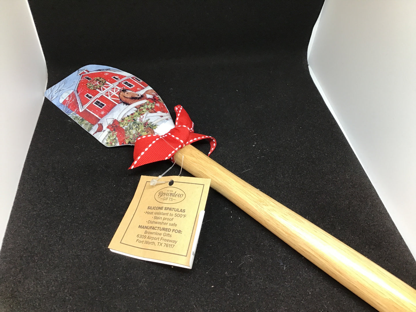 Barn with Horse Christmas Spatula