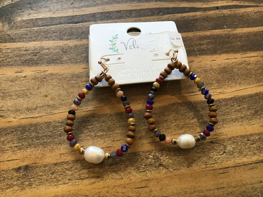 Beaded Teardrop Earrings