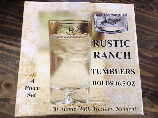M&F Rustic Ranch 16.5oz Tumblers