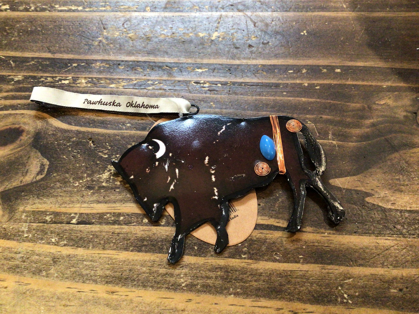 Buffalo Rustic w bling Ornament