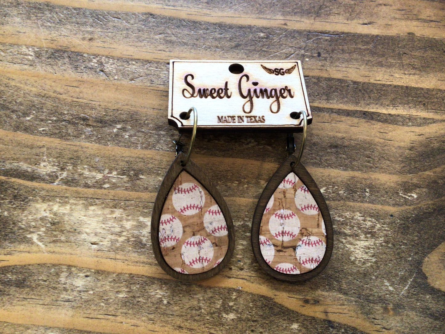 Sweet Ginger Small Teardrop Earrings